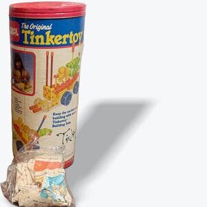 Vintage Playskool Tinkertoy Super Set Original Building Toy‎ Set 1986